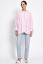 Ruffled Shirt with Gathered Sleeves Y0093 - Pink - 2