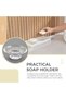 Glass Soap Dish 2 Pack, Bathroom Round Transparent Soap Holder, Soap Tray for Bathroom Countertop Kitchen Sink Glassware - 6