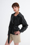 Belted Faux Leather Jacket C3175 - 2