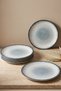 Occhio Set of 6 Porcelain Serving Plates 25 cm - Pattern and Finish Guaranteed