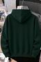 Sw Papatya Women's Front Printed Oversize Hooded Sweatshirt with Kangaroo Pocket and Two Threaded Drawstrings Hoodie - 2