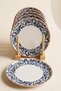 Rumi 6-Piece Porcelain Cake & Dessert Plate Set 16 cm - Pattern and Pattern Transfer Guaranteed - 2