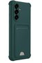 Concepta Newface Galaxy A17 5g Kelvin Silicone with Business Card Holder - (180331) Dark Green - 3