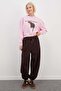 3 Threaded Tiger Print Oversize Sweatshirt - 3