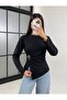Crew Neck Skirt Slit Women's Blouse