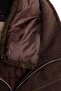 Men's Relax Fit Comfortable Cut Fur Collar Lined Pocket Zipper and Button Pilot Model Brown Coat - 6