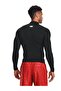 Men's Black Ua Hg Armour Comp Mock Ls Tshirt - 2