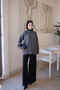 Anthracite Crew Neck Oversize Knit Sweater - 2