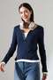 Blouses - Dark blue - Regular fit - 3