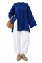 Premium Asymmetrical Cut Waist-Tie Blouse - Saks - 3