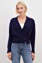 Double-Breasted Collar Casual Knitwear Cardigan