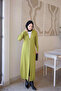 Oil Green Buttoned Mercerized Cardigan - 2
