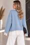 Lace Detailed Crew Neck Oversized Knit Sweater - 5