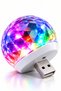 USB Led Rgb Luminous Mini Disco Ball Colorful Ambience Night Light Home Room Decorative Light