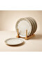 Oliva Set of 6 Porcelain Cake & Dessert Plates 17 cm - Pattern and Finish Guaranteed - 4