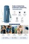 Glass Water Bottle with Protective Sleeve & Carry Loop | Leak Proof Reusable Drinking Bottle for Office Gym Travel School Home | Wide Mouth Glass Bottle 500 ML - 3