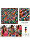 Choose Your Style Eighties Retro Emerald Shawl Patterned Scarf 70 X 70 cm