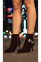 Imported velvet crystal stone buckle women's bootie 0044-00