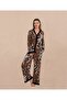 Plus Size Pajama Sets - Brown - Long - 5