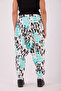 Men's Turquoise Patterned Shalwar Pants - 4