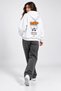 Unisex Drip Toxic Text Printed Oversize 3 Thread Hooded Sweatshirt 100% Cotton - 2