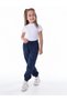 Unisex Navy Blue Fleece-Lined Cotton Combed Cotton Trousers with Pockets and Elastic Waistband, 3 Thread Count, Rastered Sweatpants - 2