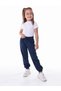 Unisex Navy Blue Fleece-Lined Cotton Combed Cotton Trousers with Pockets and Elastic Waistband, 3 Thread Count, Rastered Sweatpants - 3