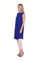 Combed Cotton Sleeveless Tunic Sax - 2