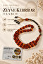 Specially Crafted Zeyve Amber Prayer Beads – Certified with Metal Tassel – Orange