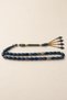Specially Crafted Zeyve Amber Prayer Beads – Certified with Metal Tassel – Blue Gray Veined - 5