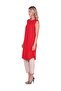 Combed sleeveless tunic red - 2