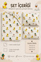 100% Cotton Duck Patterned Baby Elastic Sheet Set - 2 Pillowcases 60X120 / 70X120 / 70X110 Mother's Side - Park Bedding - 2