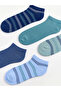 Timeless Clothing & Timeless Choices Striped Men's Bootie Socks 5-Pack - 2