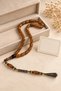 Specially Crafted Zeyve Amber Prayer Beads – Certified with Metal Tassel – Brown - 4