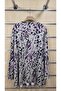 Long Sleeve Tie-Dye Leopard Print Plus Size Combed Cotton Blouse - 5