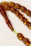 A. Kadir Bayraklı Masterly Crafted Fire Amber Prayer Beads – Honey – Green Thread - 2