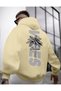 Summer Palm Tree Printed Men's Hooded Sweatshirt.