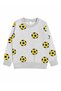 Boy's Cotton Fabric Gray Color Yellow Navy Blue Football Patterned Long Sleeve Seasonal Pajama Set - 3