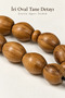 Large Oval Grained Olive Wood Prayer Beads – Special Design - 7
