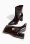 Holiday Women's Casual Boots with Furry Sleeves and Stone Zipper - 3