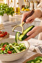 Gold Soyacak – Wooden Handle Vegetable and Fruit Peeler with Stainless Steel Blade – Ergonomic Kitchen Utensil - 2