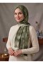 Cloud Pattern Bamboo Shawl New Cotton Trend Shawl Olive Green