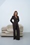 Beaded Embroidered Jacket and Pants Design Premium Suit with Tie Detail - 8