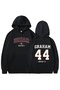 Off Campus Briar 44 Garrett Graham Printed Cotton 3 Thread Threaded Oversize Sweatshirt