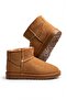 Warm, Water-Resistant Women's Winter-Spring Daily Use Short Mini Thin-Soled Boots with Fur Inside. - 4