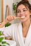 Bamboo Wooden Toothbrush Natural Classic Design with White Brush Head - 4