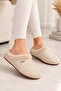 Slc K-1300 Soft Wool Winter Warm Women's House Slippers with Fur Inside - 4