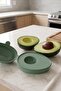 Avocado Storage Container and Nutrition Container with Lockable Lid - 3