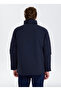 Navy Blue Men's Stand Collar Coat Ace007271011 - 5