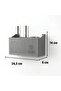 ®   Wall Mounted Wi-Fi Modem Storage Box (Gray) – Cable Organizer Router Shelf Organizer - 5